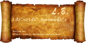 László Bendegúz névjegykártya